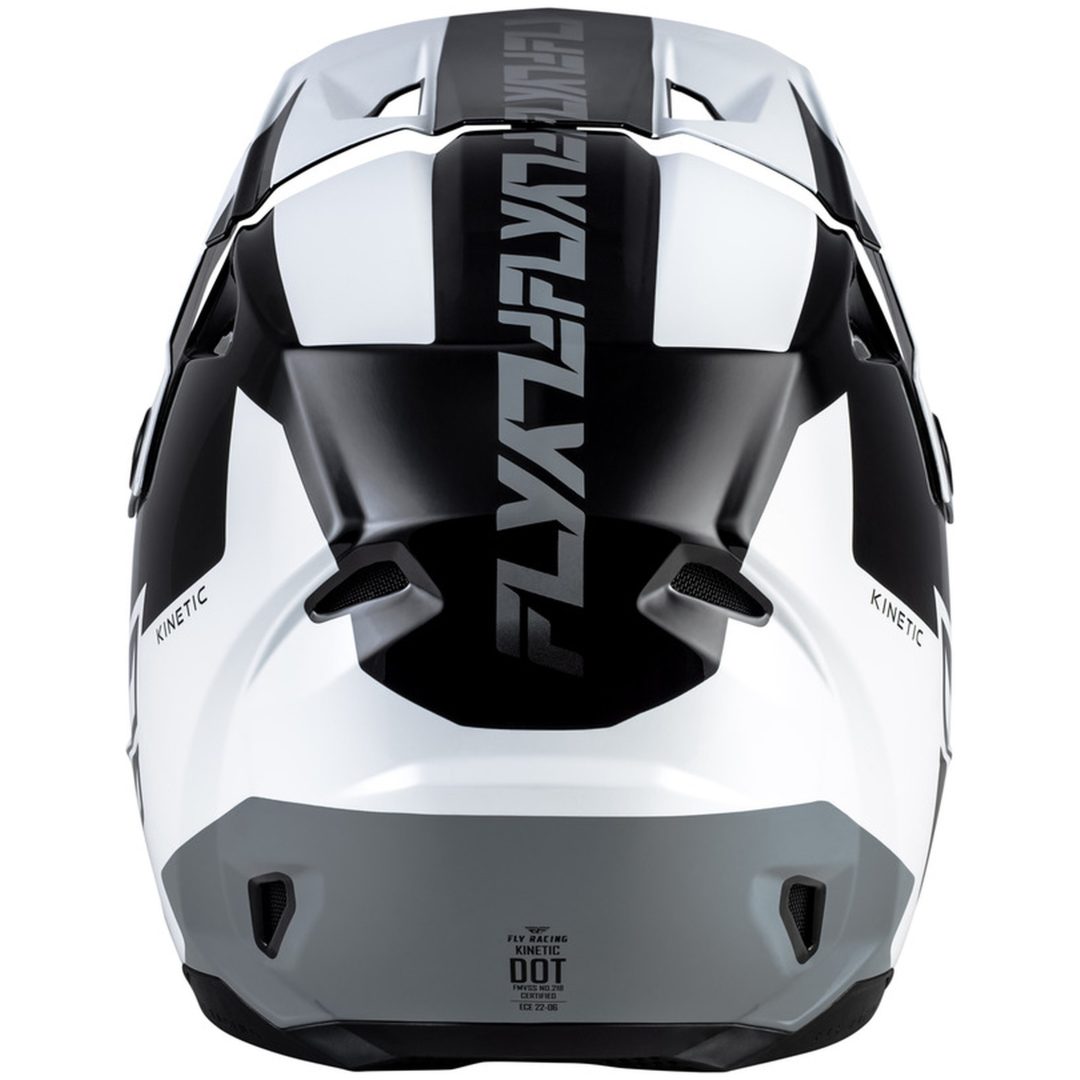 Crosshjälm Kinetic Crest Svart/Vit/Grå FLY RACING s – bild 2