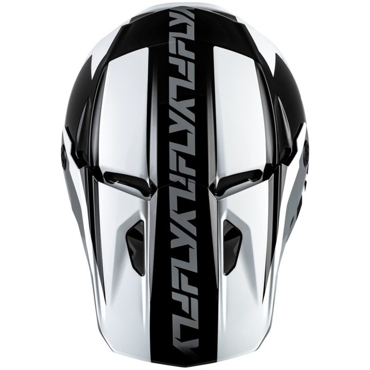 Crosshjälm Kinetic Crest Svart/Vit/Grå FLY RACING s – bild 3