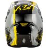 Crosshjälm Kinetic Drip Grå/Svart/Gul FLY RACING Ys – miniatyr 2
