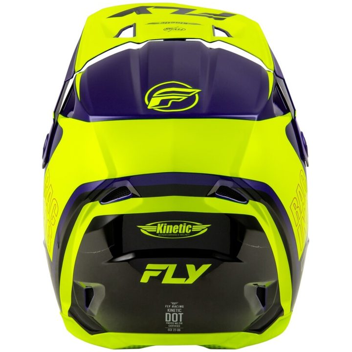 Crosshjälm Kinetic Rally Hi-vis/blå/svart/gul FLY RACING XL – bild 2