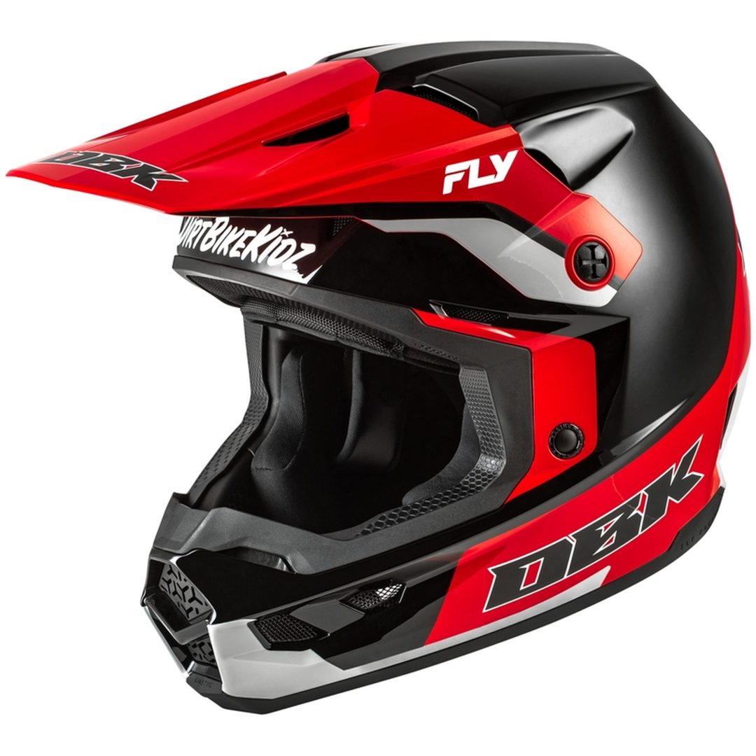 Crosshjälm Kinetic Special Edition DBK Svart/Röd/Grå FLY RACING s