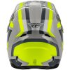 Crosshjälm Kinetic Sync Grå Neongul FLY RACING M – miniatyr 3