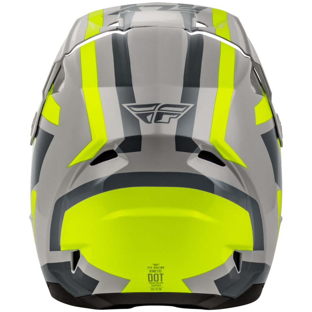 Crosshjälm Kinetic Sync Grå Neongul FLY RACING M – bild 3