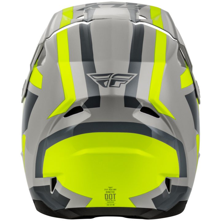 Crosshjälm Kinetic Sync Grå Neongul FLY RACING M – bild 3