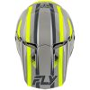 Crosshjälm Kinetic Sync Grå Neongul FLY RACING M – miniatyr 4