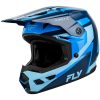 Crosshjälm Kinetic Sync Marinblå Blå Ljusblå FLY RACING s – miniatyr 1
