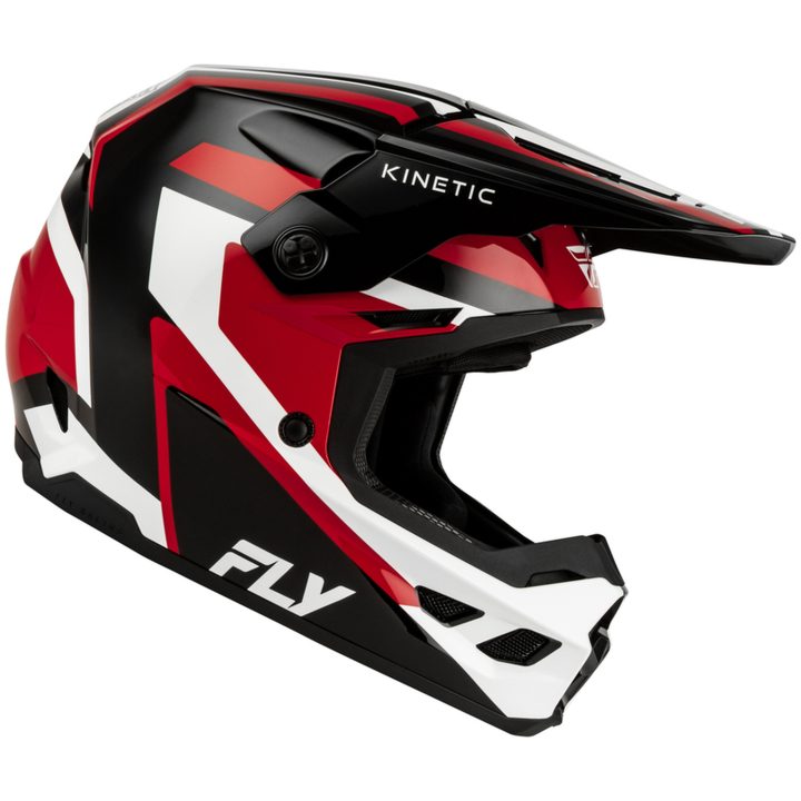Crosshjälm Kinetic Sync Svart Röd Vit FLY RACING s – bild 2