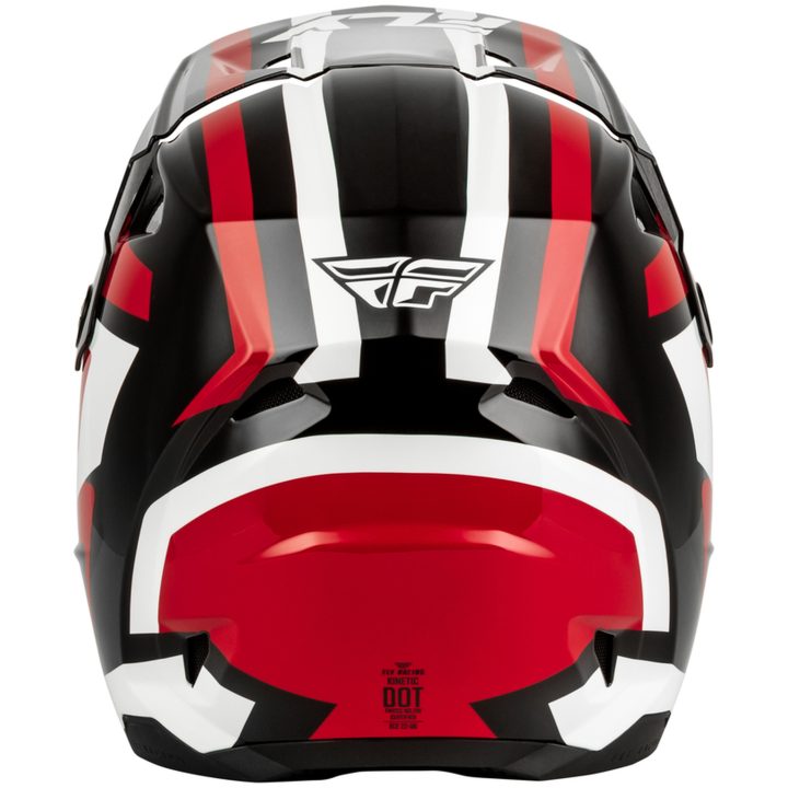 Crosshjälm Kinetic Sync Svart Röd Vit FLY RACING s – bild 3