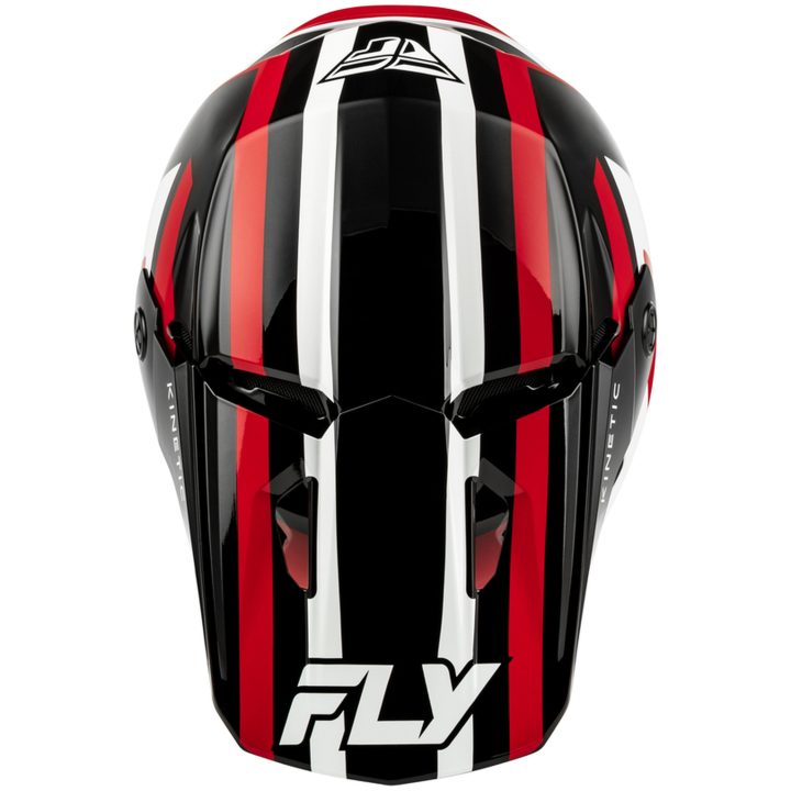 Crosshjälm Kinetic Sync Svart Röd Vit FLY RACING s – bild 4
