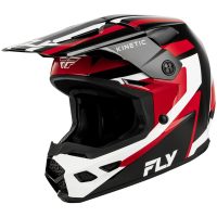 Crosshjälm Kinetic Sync Svart Röd Vit FLY RACING