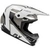 Crosshjälm Kinetic Sync Vit Svart Grå FLY RACING s – miniatyr 2