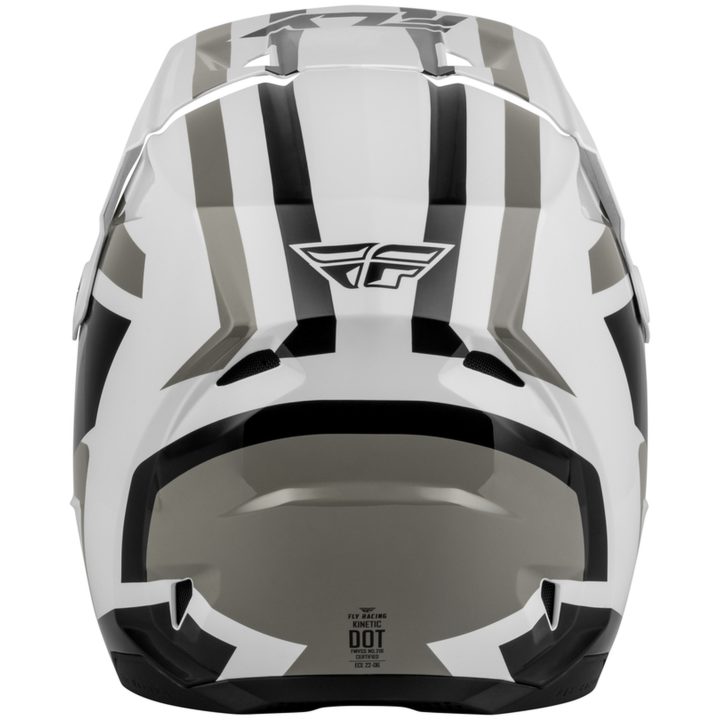 Crosshjälm Kinetic Sync Vit Svart Grå FLY RACING s – bild 3