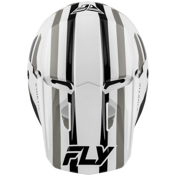 Crosshjälm Kinetic Sync Vit Svart Grå FLY RACING s – bild 4