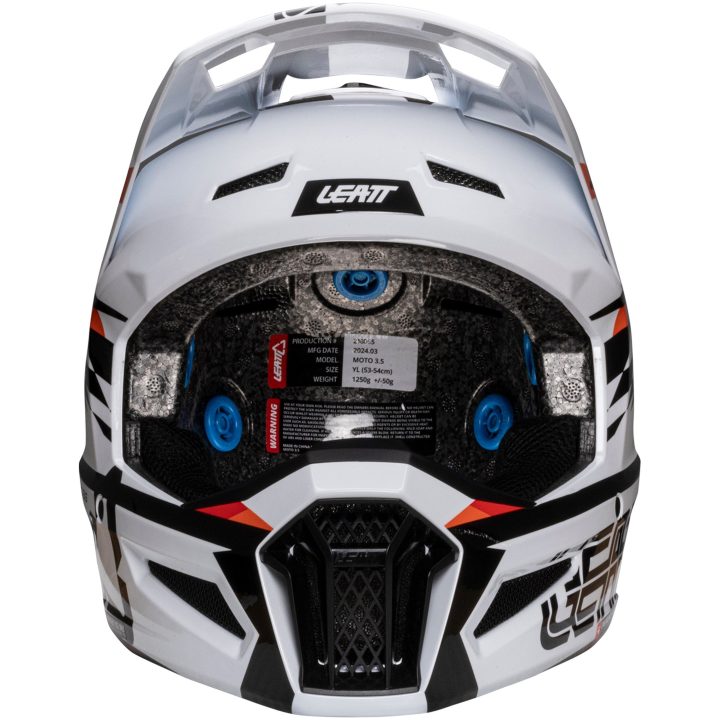 Crosshjälm Kit Moto 3.5 Jr Vit Leatt 51-52cm (M) – bild 3