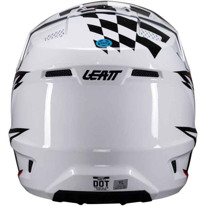 Crosshjälm Kit Moto 3.5 Jr Vit Leatt 51-52cm (M) – bild 5