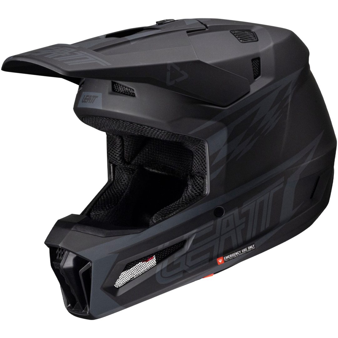 Crosshjälm Kit Moto 3.5 V25 Stealth Leatt XS (53-54cm) – bild 3