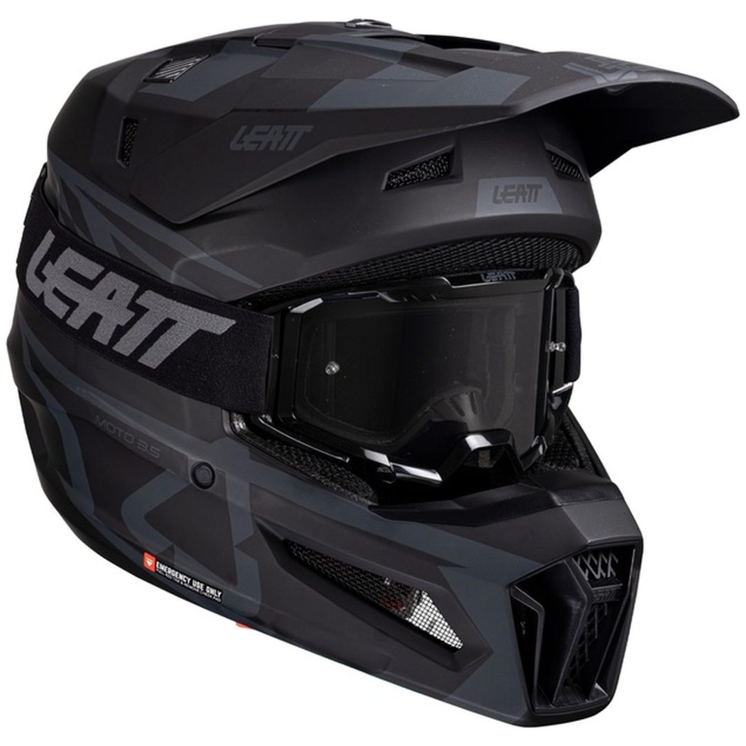 Crosshjälm Kit Moto 3.5 V25 Stealth Leatt XS (53-54cm) – bild 7