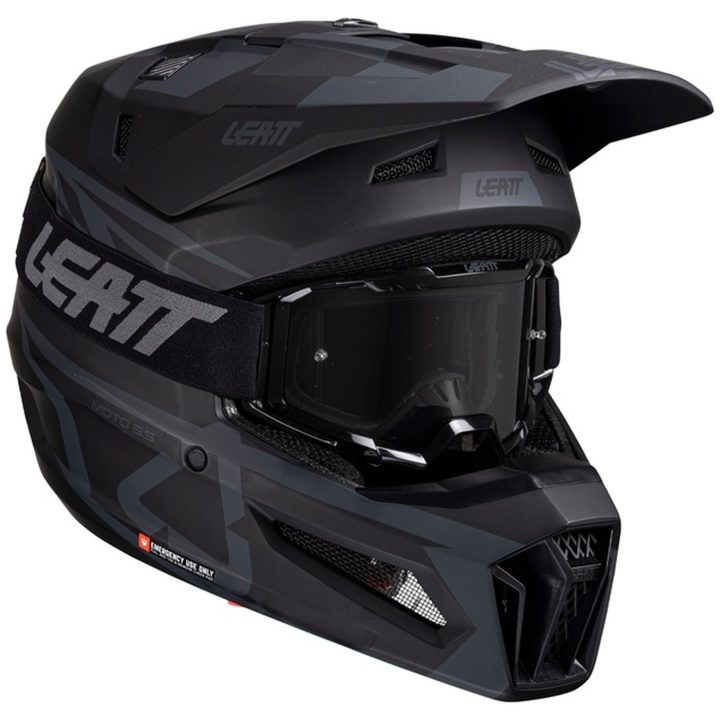 Crosshjälm Kit Moto 3.5 V25 Stealth Leatt XS (53-54cm) – bild 7