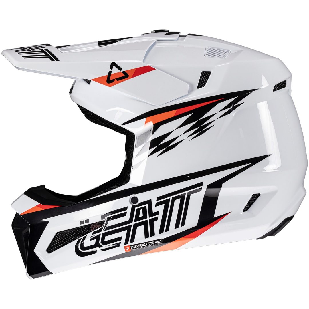 Crosshjälm Kit Moto 3.5 V25 Vit Leatt XL (61-62cm) – bild 3