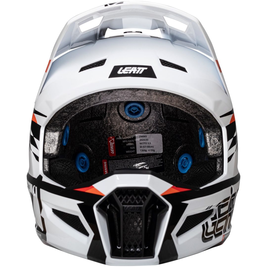 Crosshjälm Kit Moto 3.5 V25 Vit Leatt XL (61-62cm) – bild 4