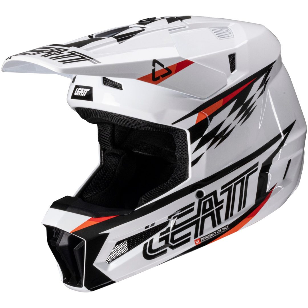 Crosshjälm Kit Moto 3.5 V25 Vit Leatt XL (61-62cm) – bild 6