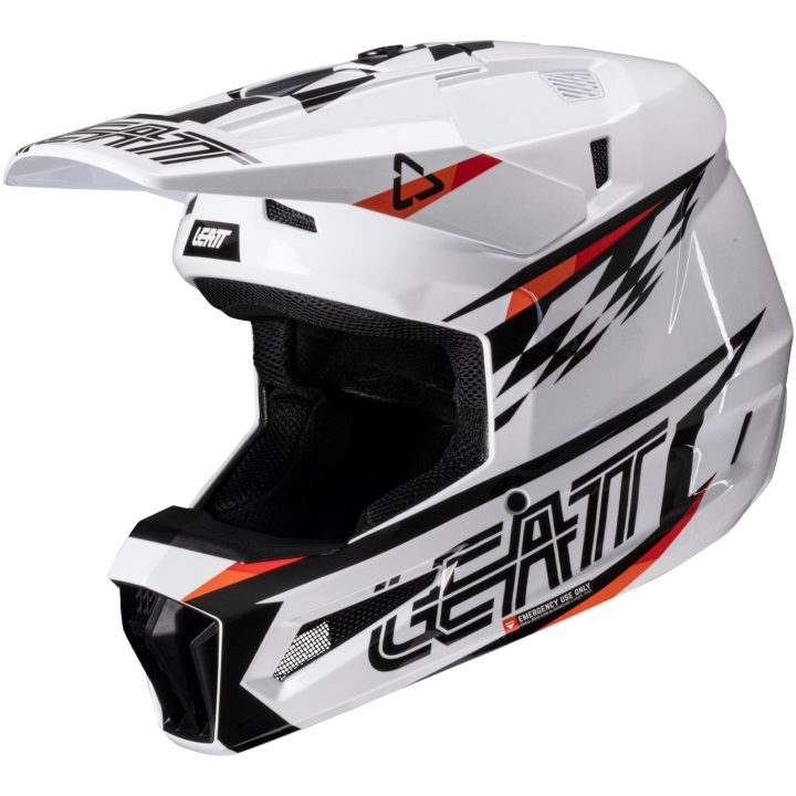 Crosshjälm Kit Moto 3.5 V25 Vit Leatt XL (61-62cm) – bild 6