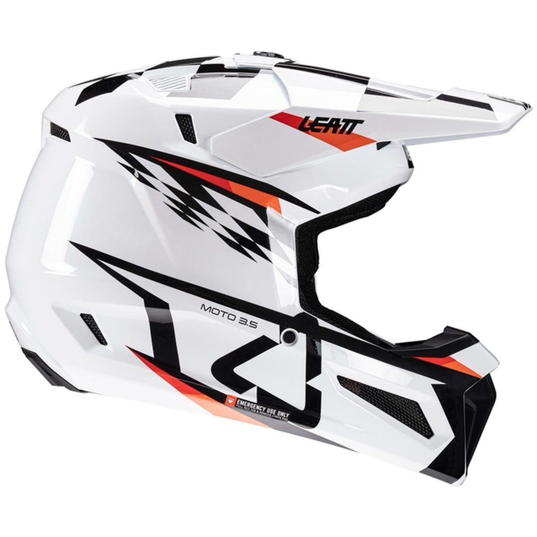Crosshjälm Kit Moto 3.5 V25 Vit Leatt XL (61-62cm) – bild 9