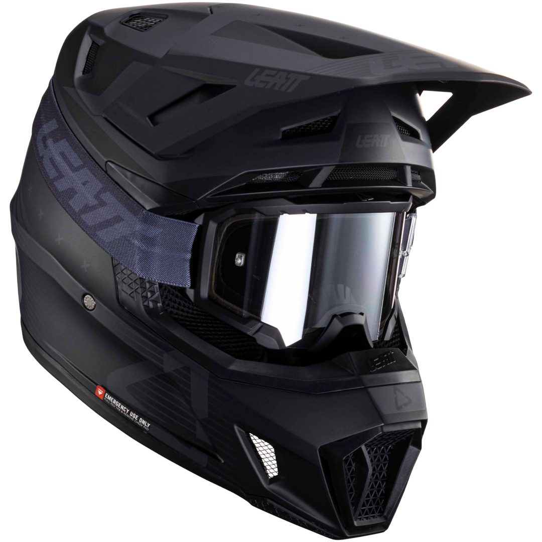 Crosshjälm Kit Moto 7.5 V24 Stealth Leatt M (57-58 cm)