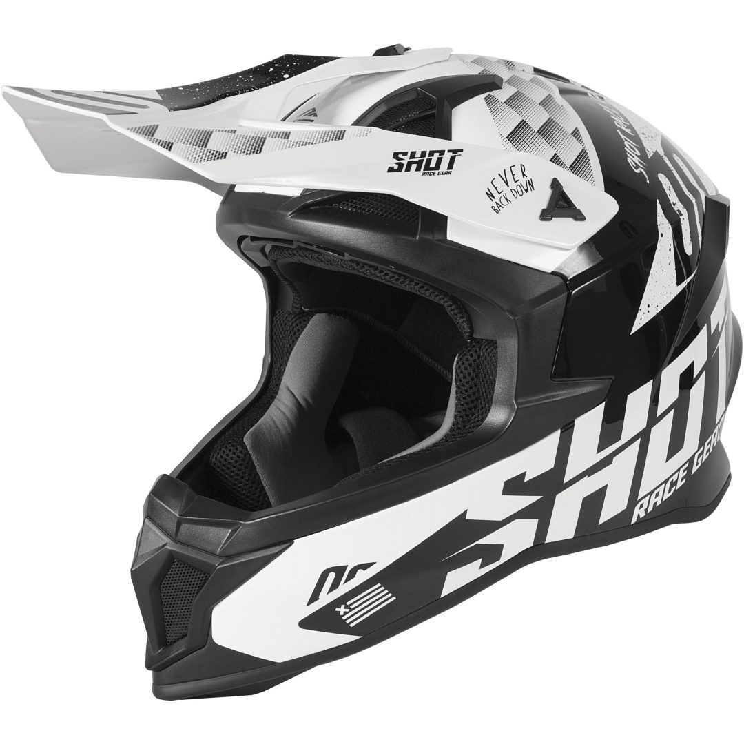 Crosshjälm Lite Rush Svart Shot XL