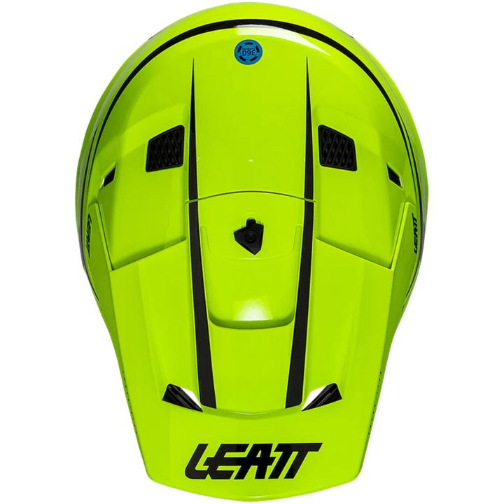 Crosshjälm med Goggles Moto 3.5 Jr Neon Gul Leatt M (51-52 cm) – bild 2