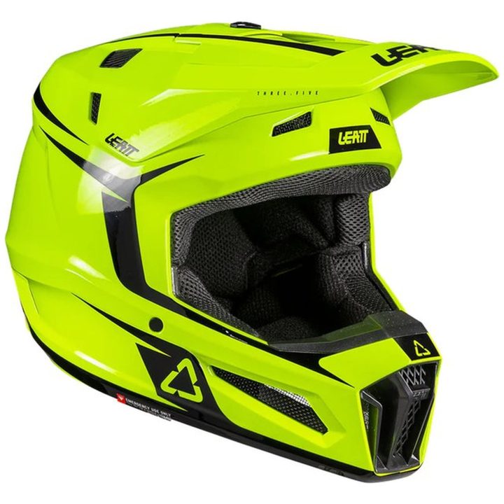 Crosshjälm med Goggles Moto 3.5 Jr Neon Gul Leatt M (51-52 cm) – bild 13