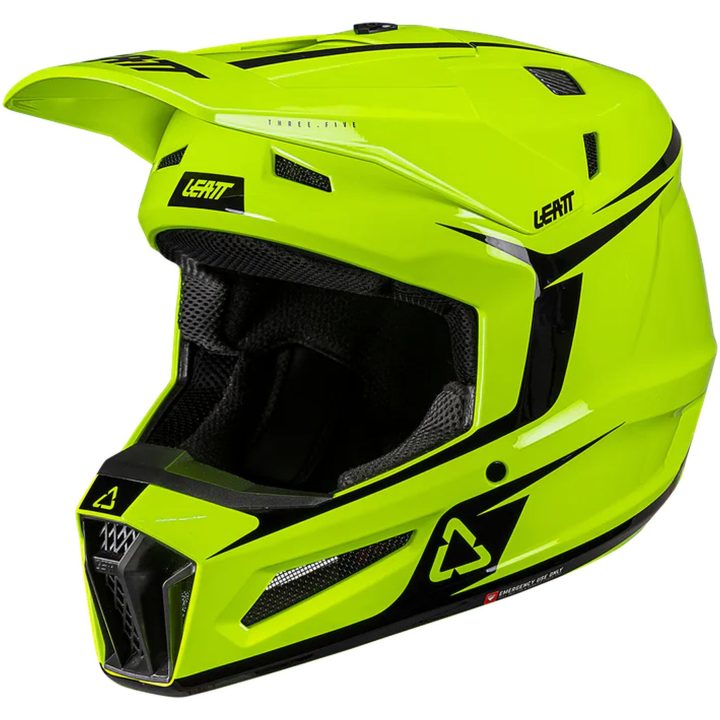 Crosshjälm med Goggles Moto 3.5 Jr Neon Gul Leatt M (51-52 cm) – bild 7