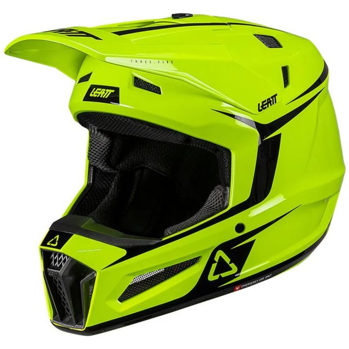 Crosshjälm med Goggles Moto 3.5 Jr Neon Gul Leatt M (51-52 cm) – bild 10