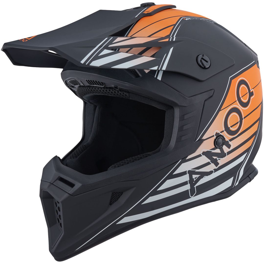 Crosshjälm Meteor V2 Axis Svart Orange AMOQ s – bild 4