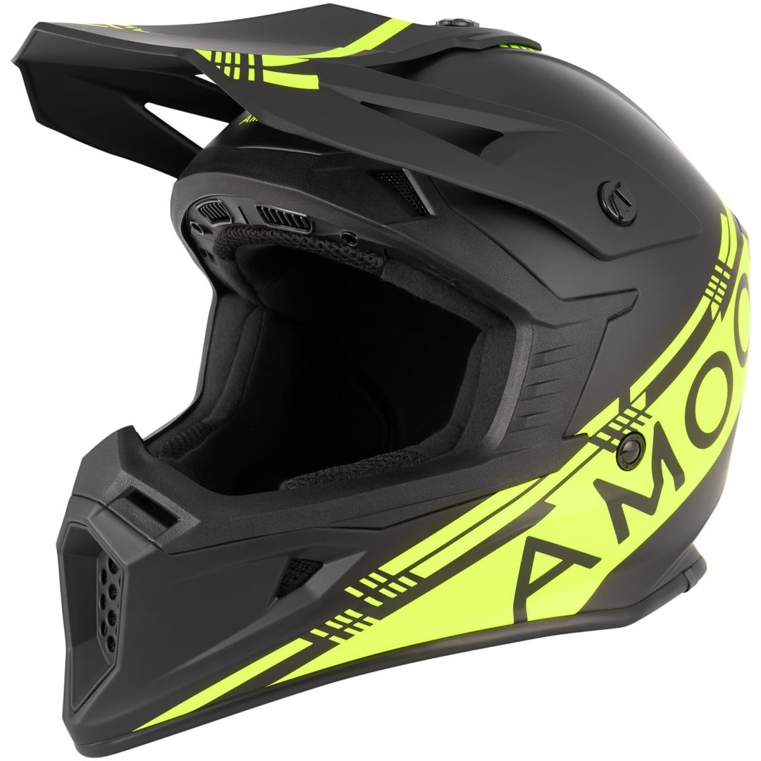 Crosshjälm Meteor V2 Svart Hivis AMOQ s