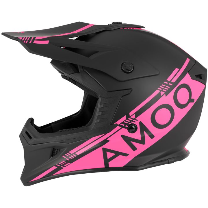Crosshjälm Meteor V2 Svart Rosa AMOQ XL – bild 2