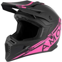Crosshjälm Meteor V2 Svart Rosa AMOQ
