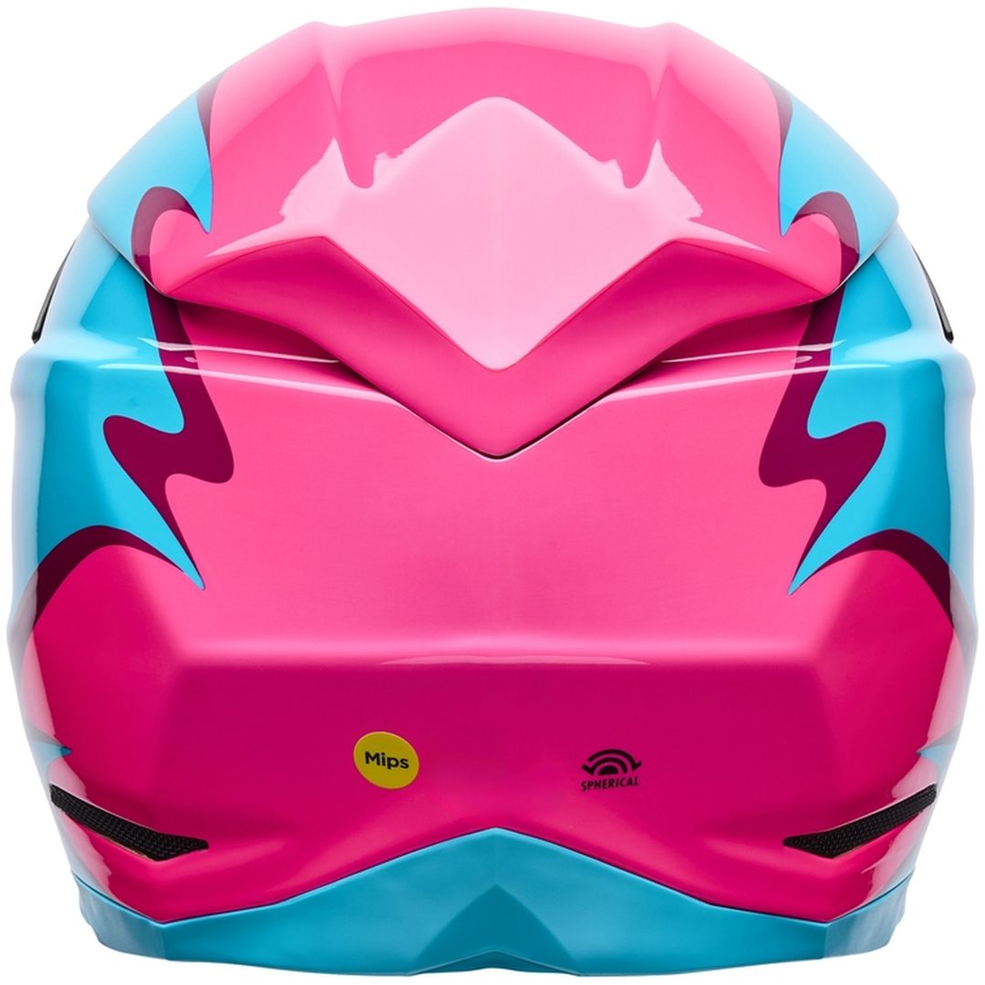 Crosshjälm Moto-10 Spherical Grön/Rosa BELL L – bild 3