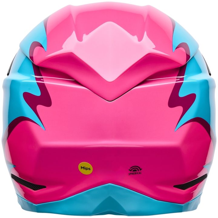 Crosshjälm Moto-10 Spherical Grön/Rosa BELL L – bild 3