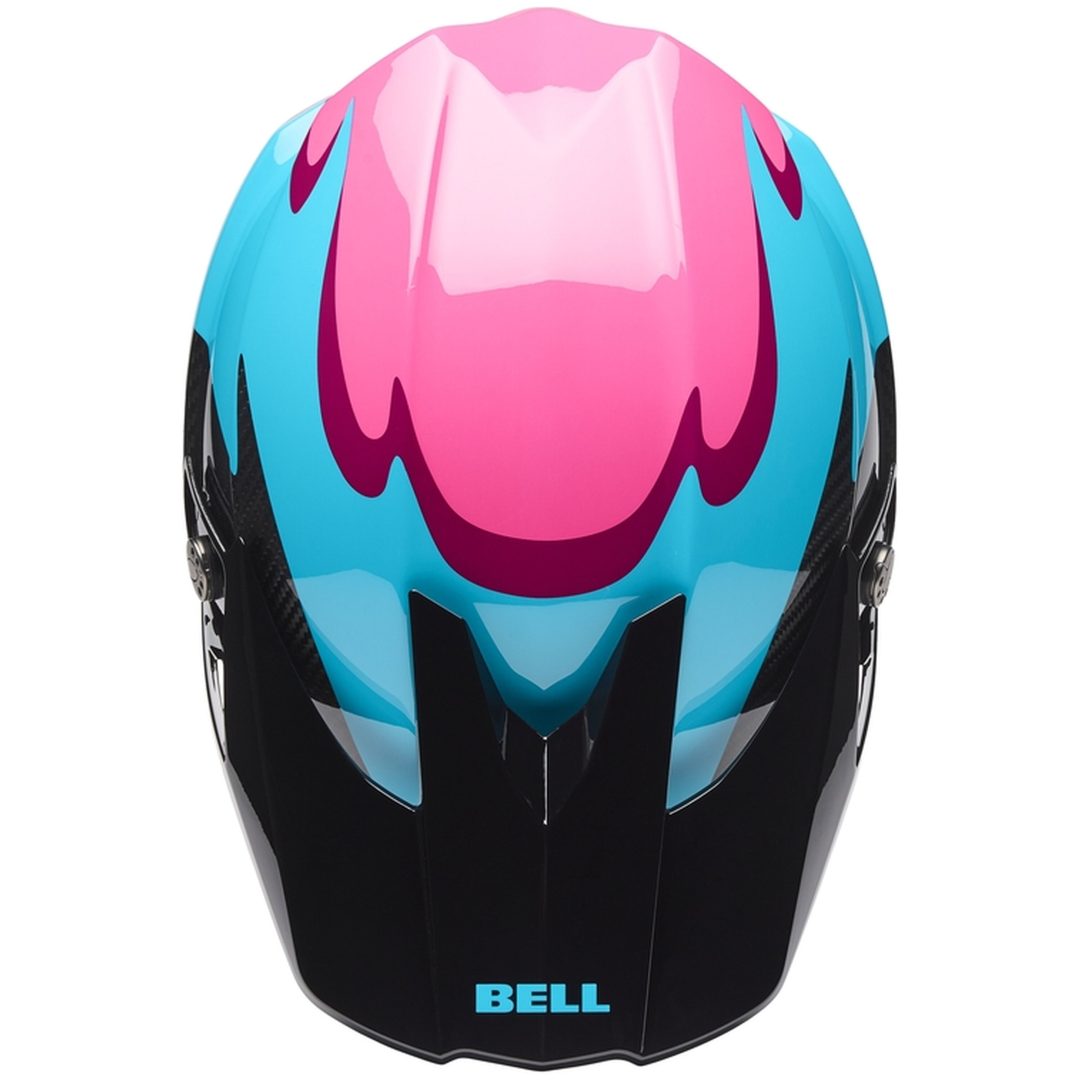 Crosshjälm Moto-10 Spherical Grön/Rosa BELL L – bild 4