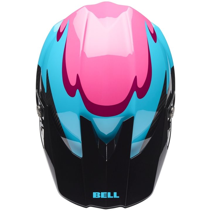 Crosshjälm Moto-10 Spherical Grön/Rosa BELL L – bild 4