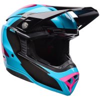 Crosshjälm Moto-10 Spherical Grön/Rosa BELL