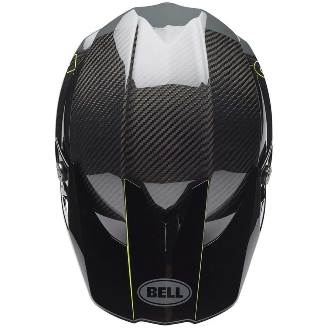 Crosshjälm Moto-10 Spherical Gul/Grå BELL XL – bild 5