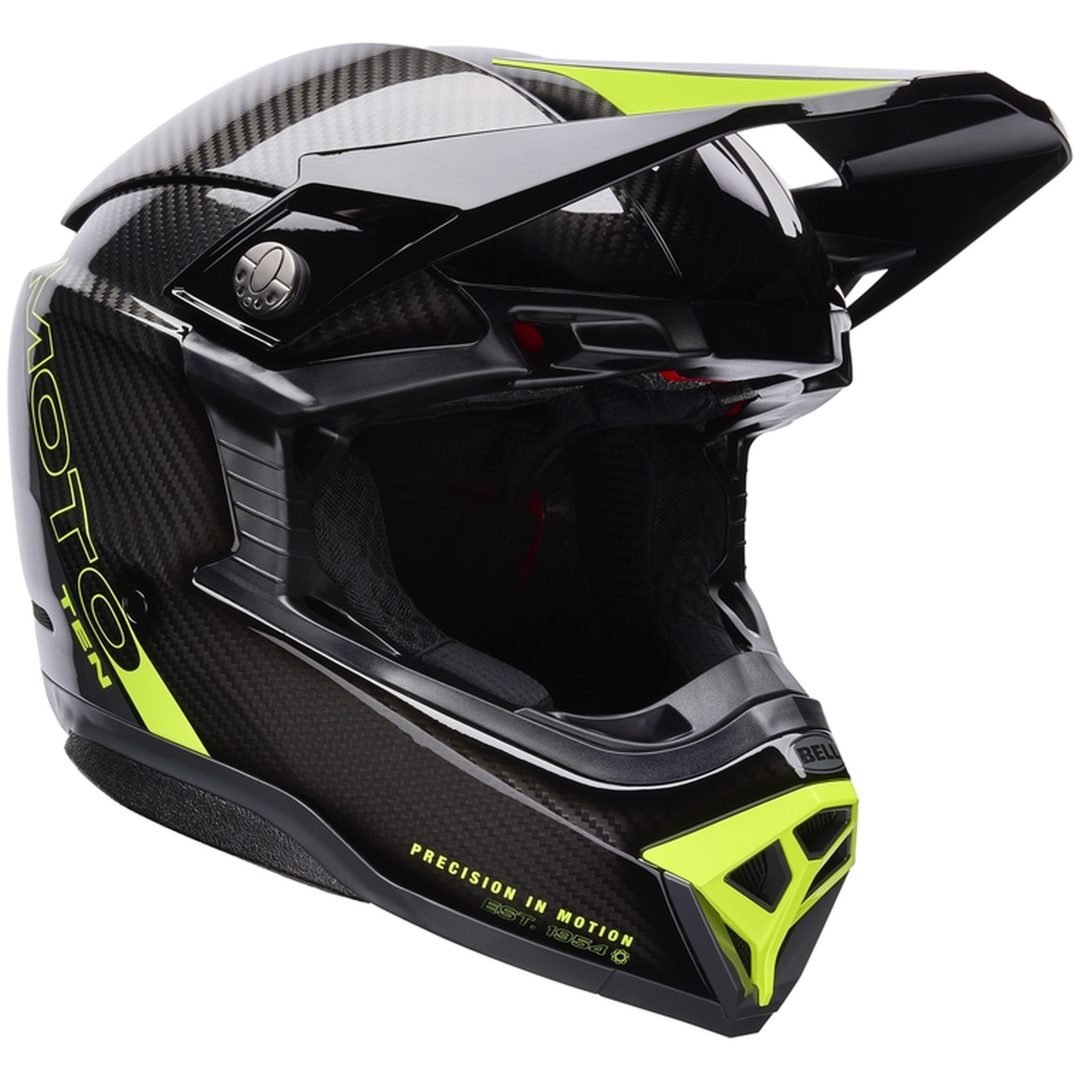 Crosshjälm Moto-10 Spherical Gul/Grå BELL XL