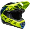 Crosshjälm Moto-10 Spherical Skivad Matt Glans Retina Blå/neon Gul BELL XL – miniatyr 2