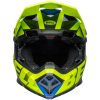 Crosshjälm Moto-10 Spherical Skivad Matt Glans Retina Blå/neon Gul BELL XL – miniatyr 3