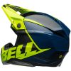 Crosshjälm Moto-10 Spherical Skivad Matt Glans Retina Blå/neon Gul BELL XL – miniatyr 5