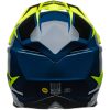 Crosshjälm Moto-10 Spherical Skivad Matt Glans Retina Blå/neon Gul BELL XL – miniatyr 6
