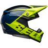 Crosshjälm Moto-10 Spherical Skivad Matt Glans Retina Blå/neon Gul BELL XL – miniatyr 7