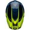 Crosshjälm Moto-10 Spherical Skivad Matt Glans Retina Blå/neon Gul BELL XL – miniatyr 9